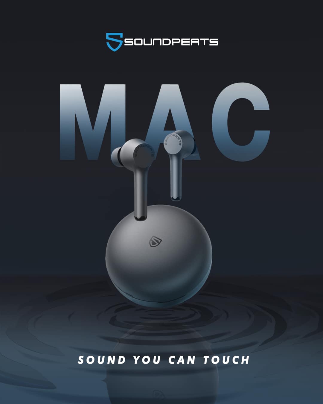 หูฟังไร้สาย True Wireless Soundpeats MAC Black