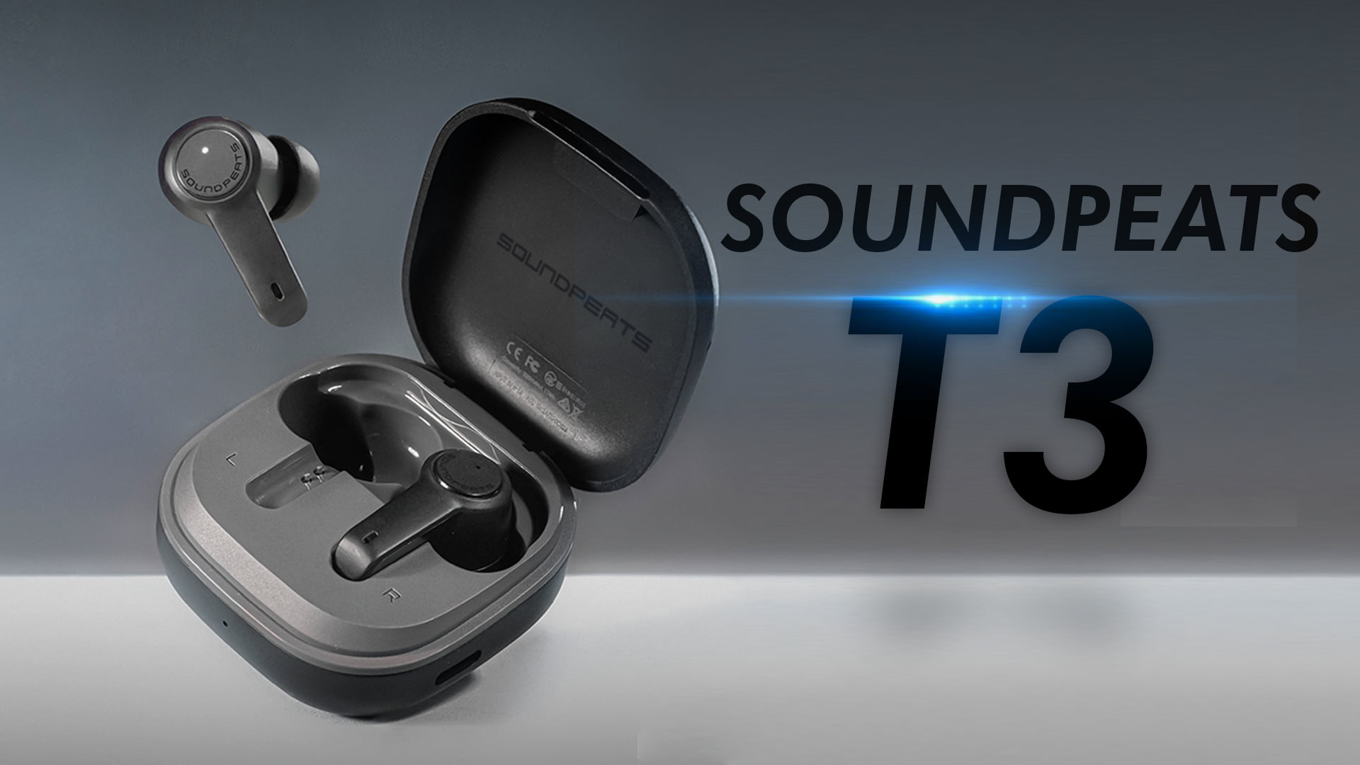 หูฟังไร้สาย True Wireless Soundpeats T3 Black