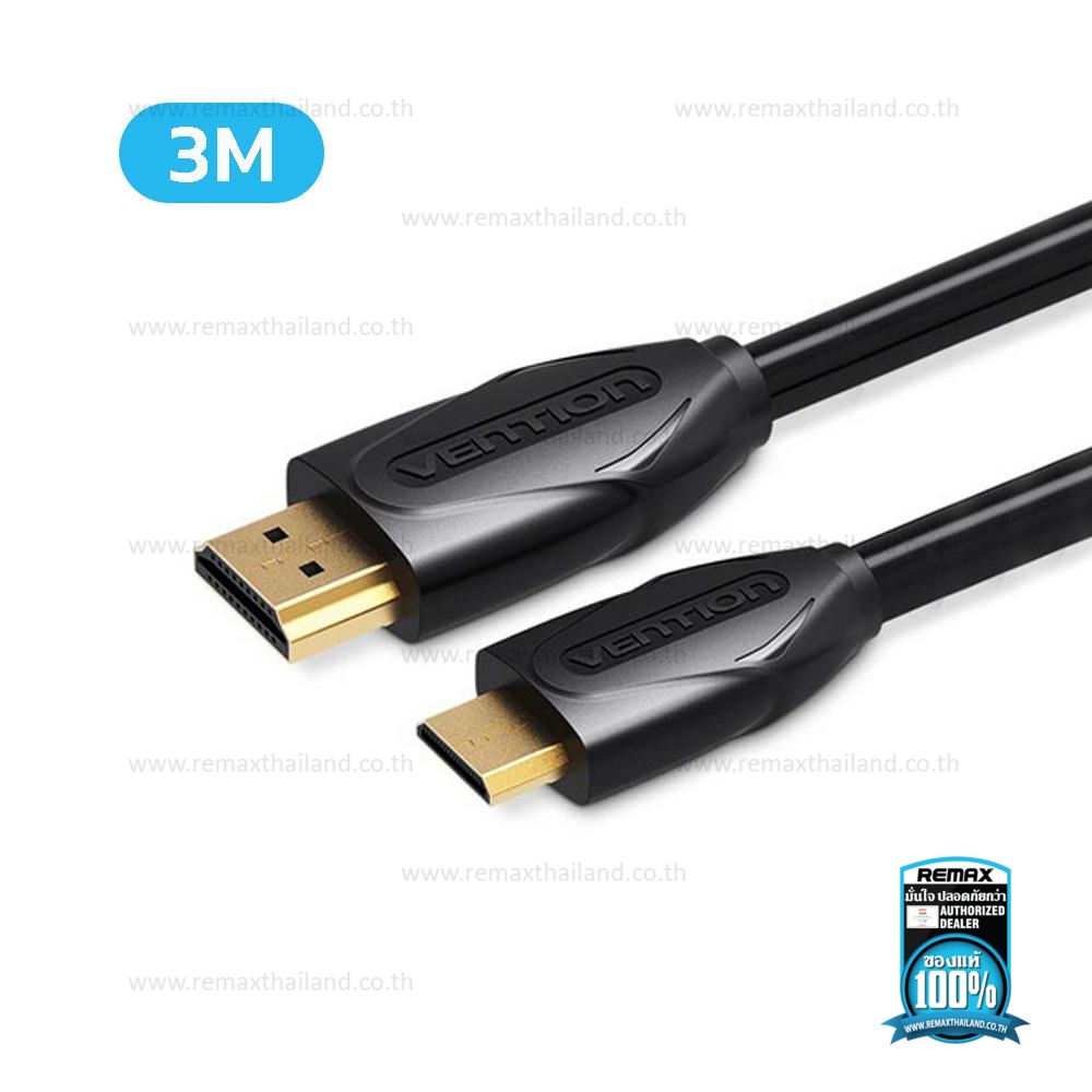 สายแปลงสัญญาณ HDMI to HDMI Cable 3M Black - Vention